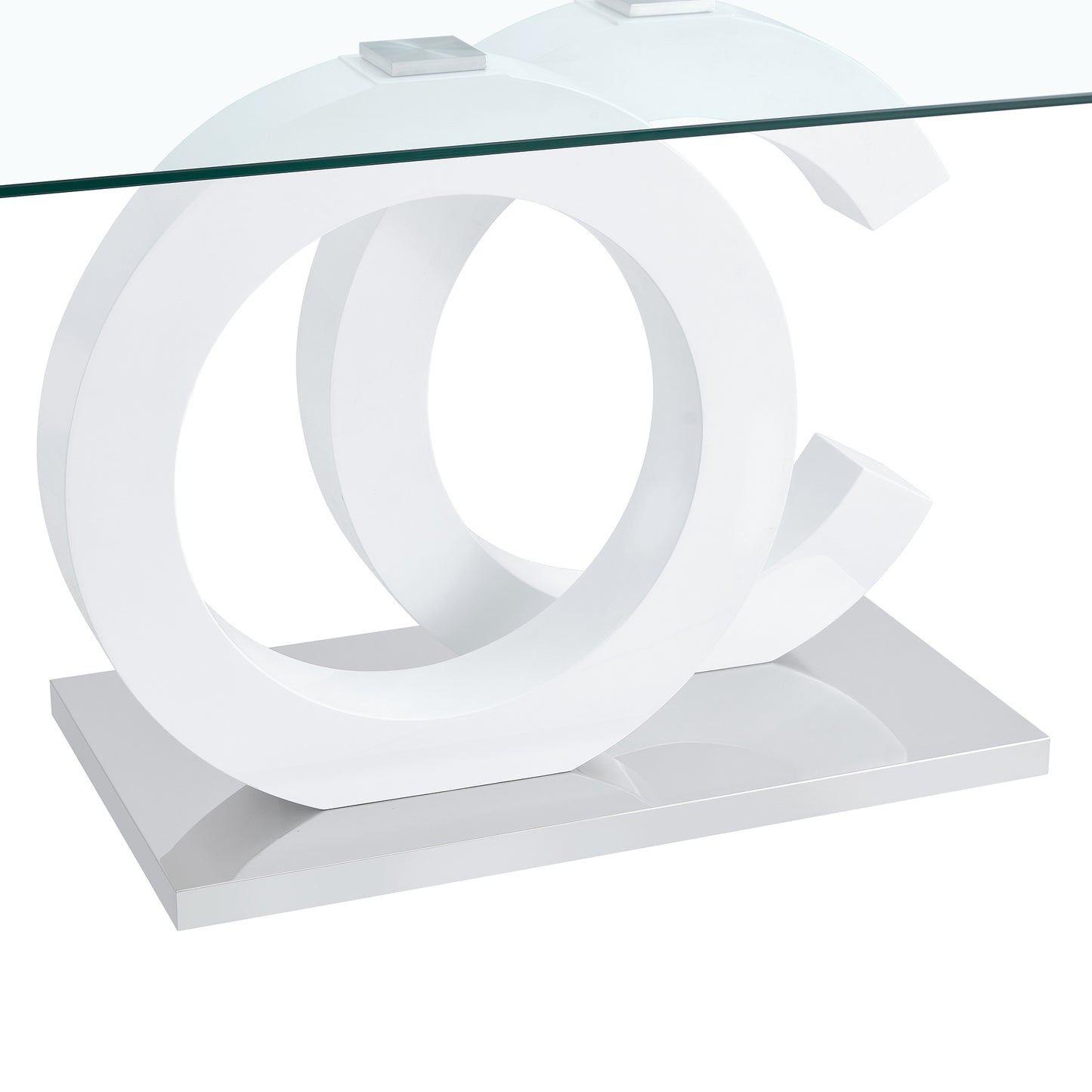 Marites Modern Minimalist Glass Dining Table