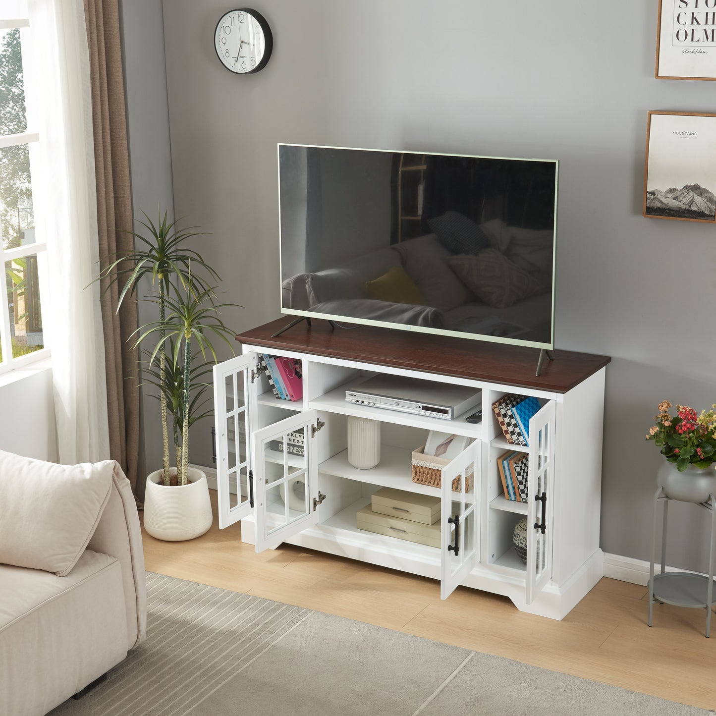 Jiron Contemporary Walnut Buffet Sideboard