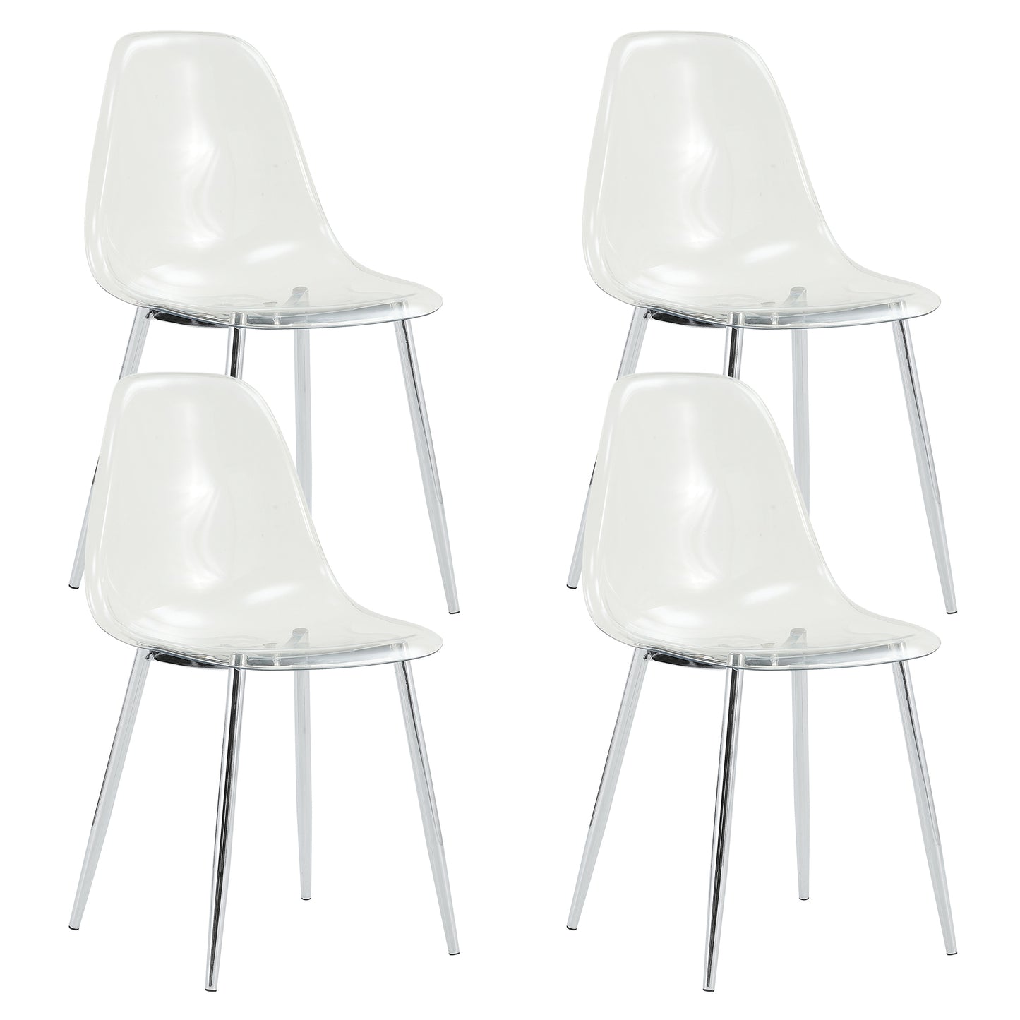 Fitch Contemporary Crystal Dining Chairs