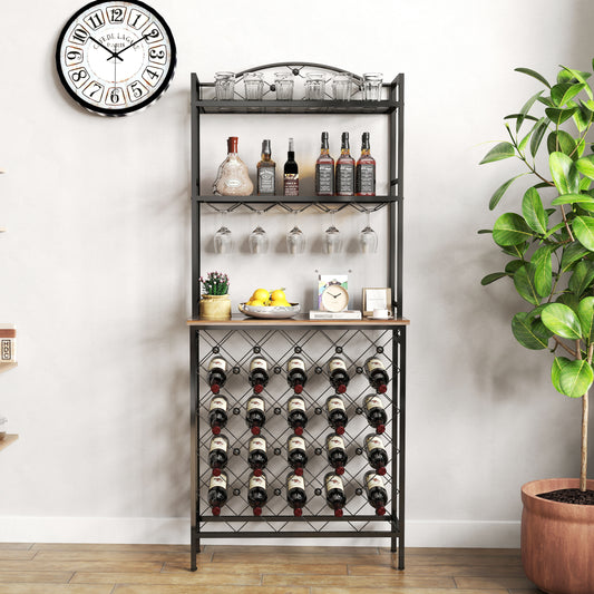 Eda Industrial Metal Wine Rack