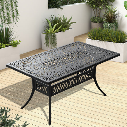 Justo Modern Cast Aluminum Patio Table