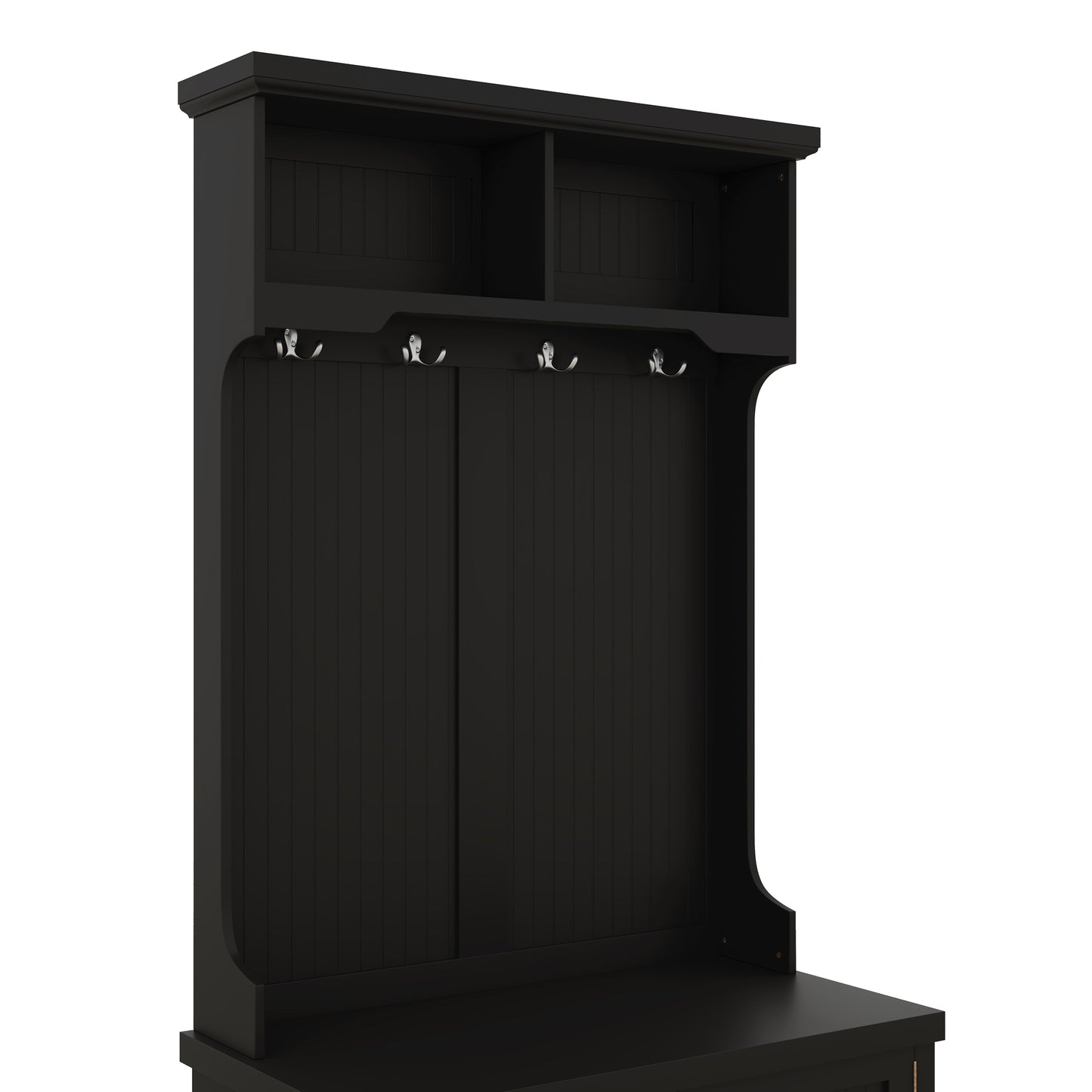 Niles Modern Storage Bench Coat Rack