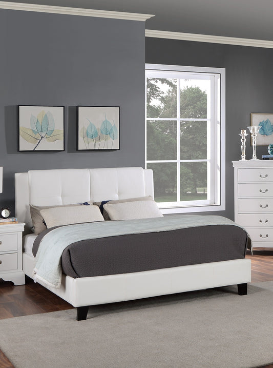 Oakridge Contemporary Tufted Leather Bed