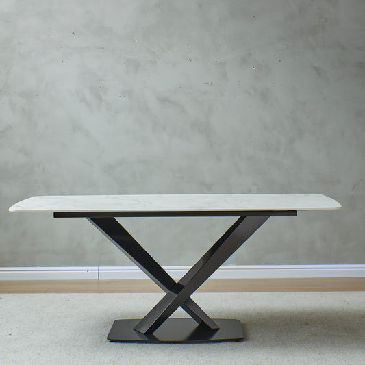 Somerset Modern Aspen Stone Dining Table