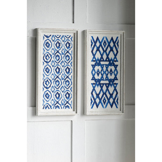 Virginia Contemporary Blue Hanging Art Set