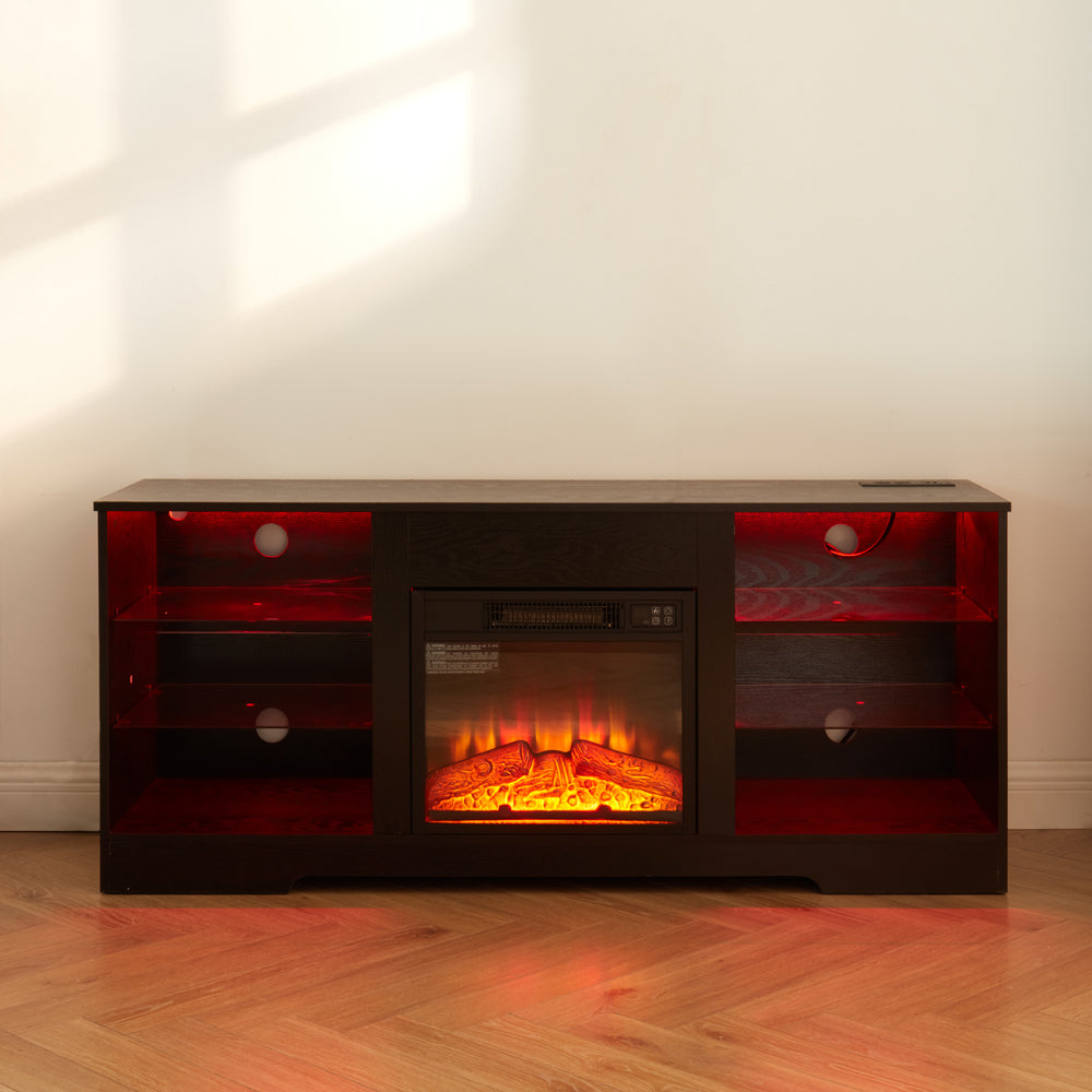 Lula Modern LED Fireplace TV Stand