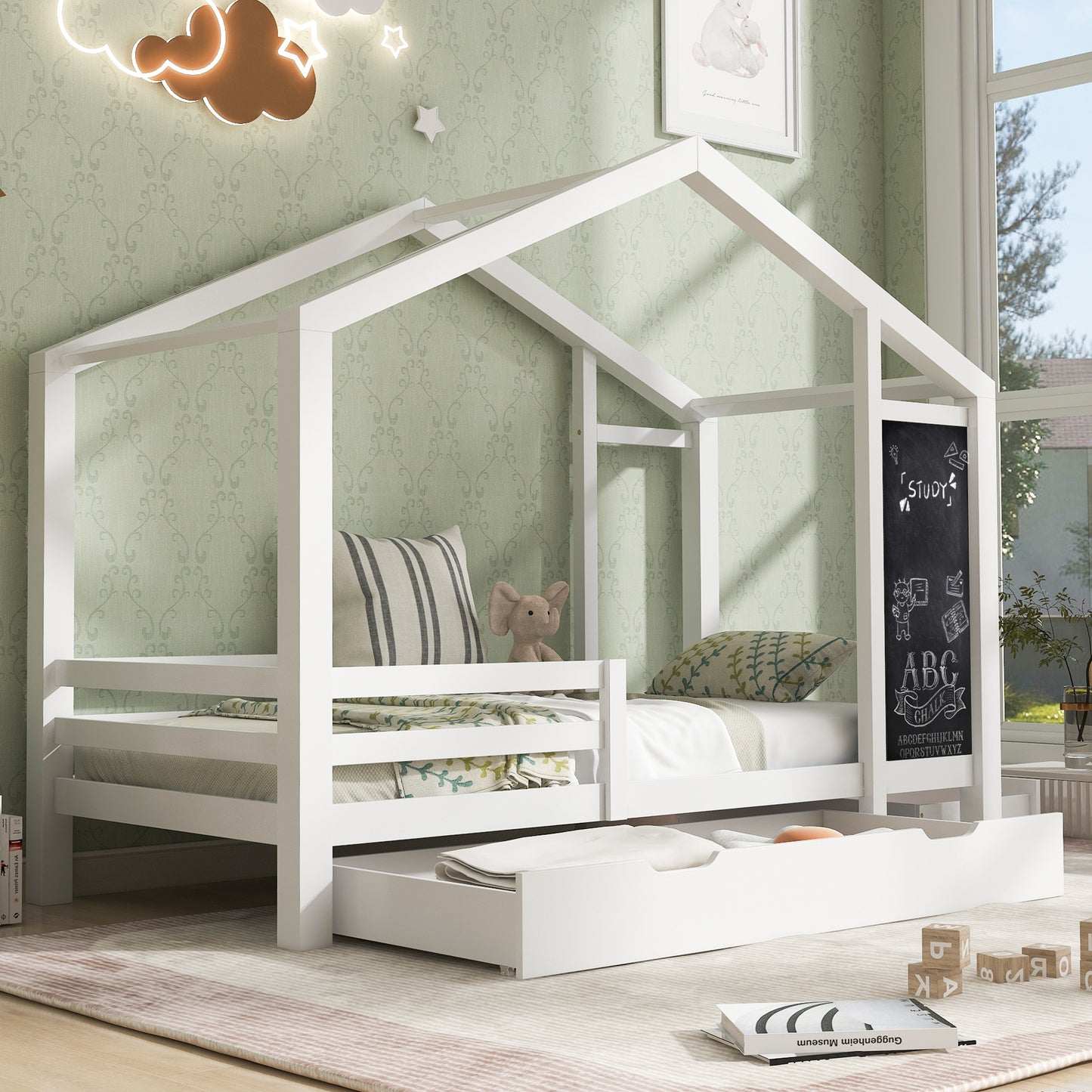 Elmcrest Craftsman Twin House Bed