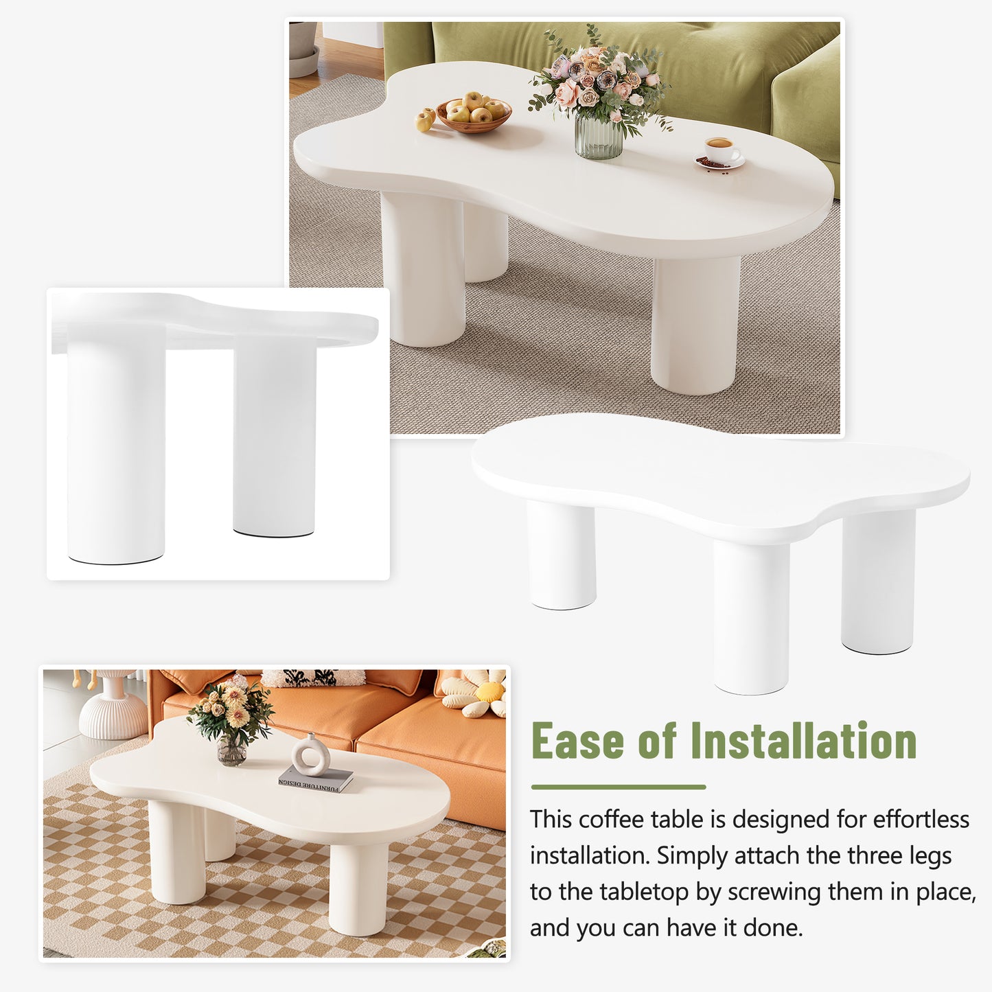 Ghivi Contemporary Cloud Coffee Table