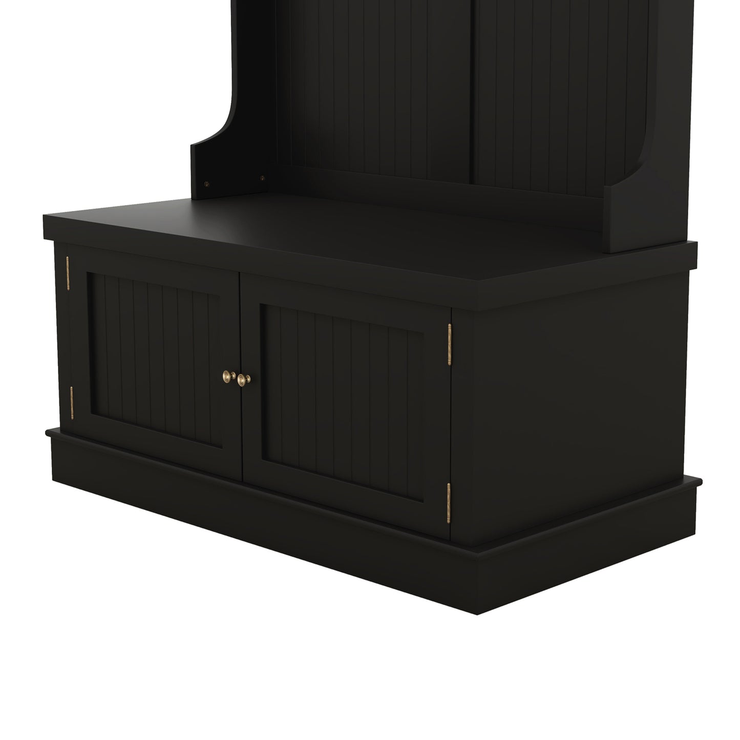 Niles Modern Storage Bench Coat Rack