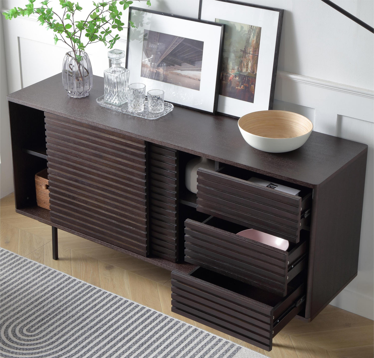 Fitch Mid-Century Sideboard Buffet Table