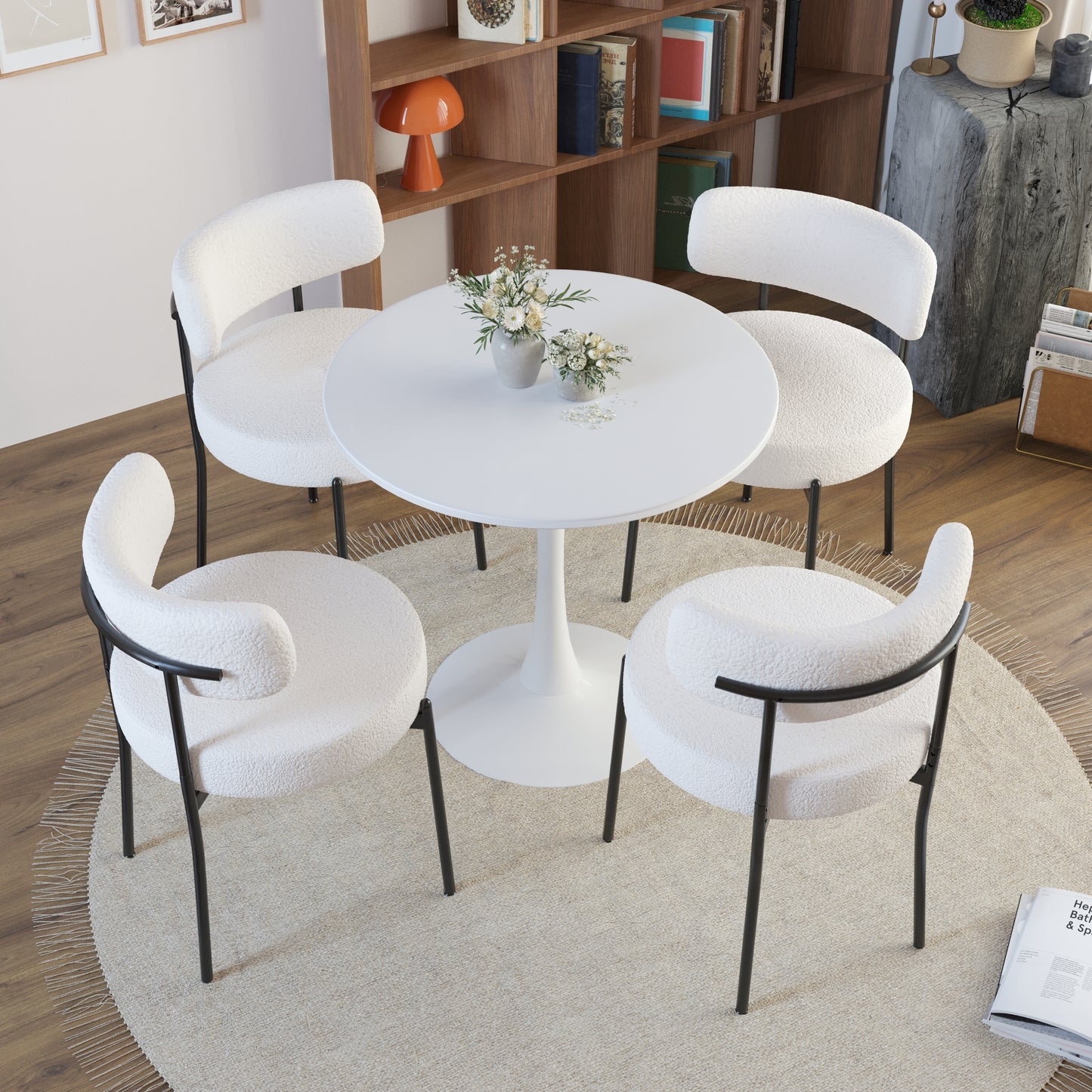 Marcel Modern Boucle Dining Chair Set