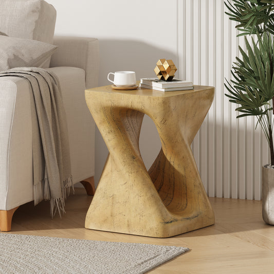 Bartholomew Craftsman Twist Shape Side Table