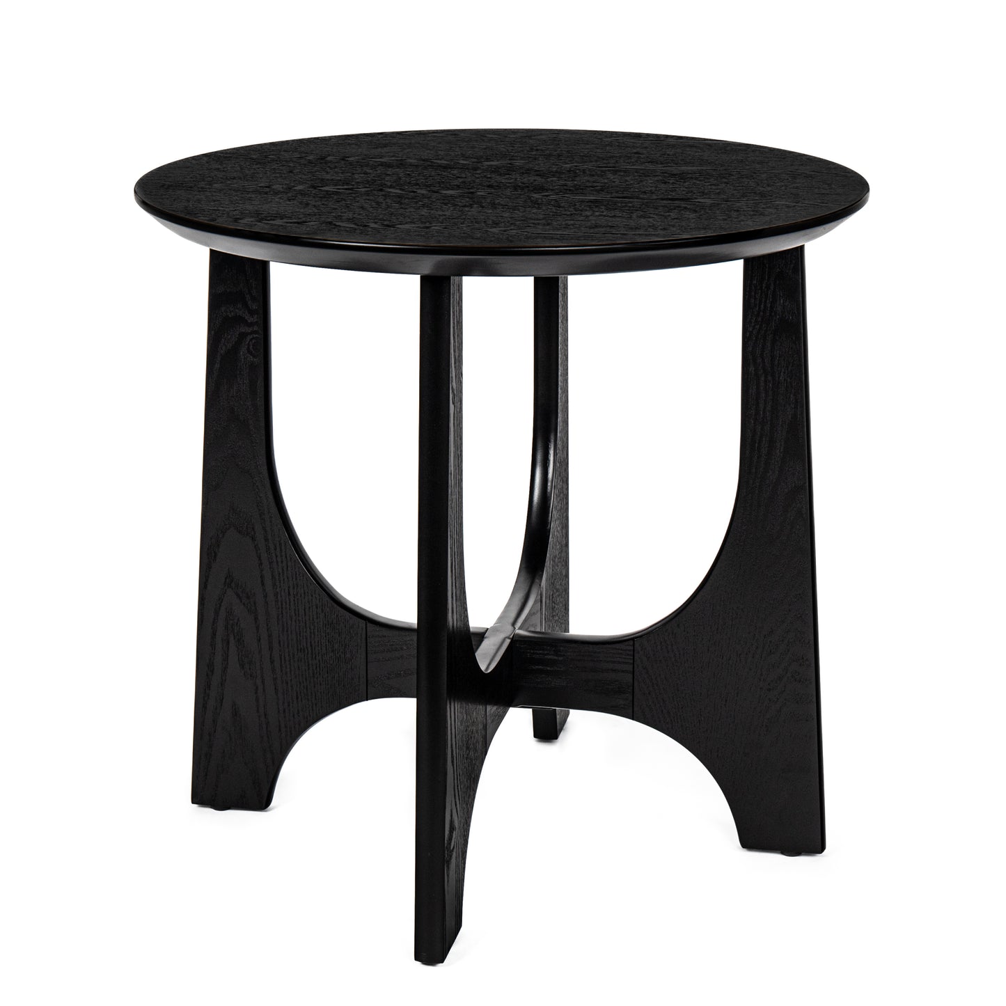 Somerset Contemporary Round Wooden Side Table