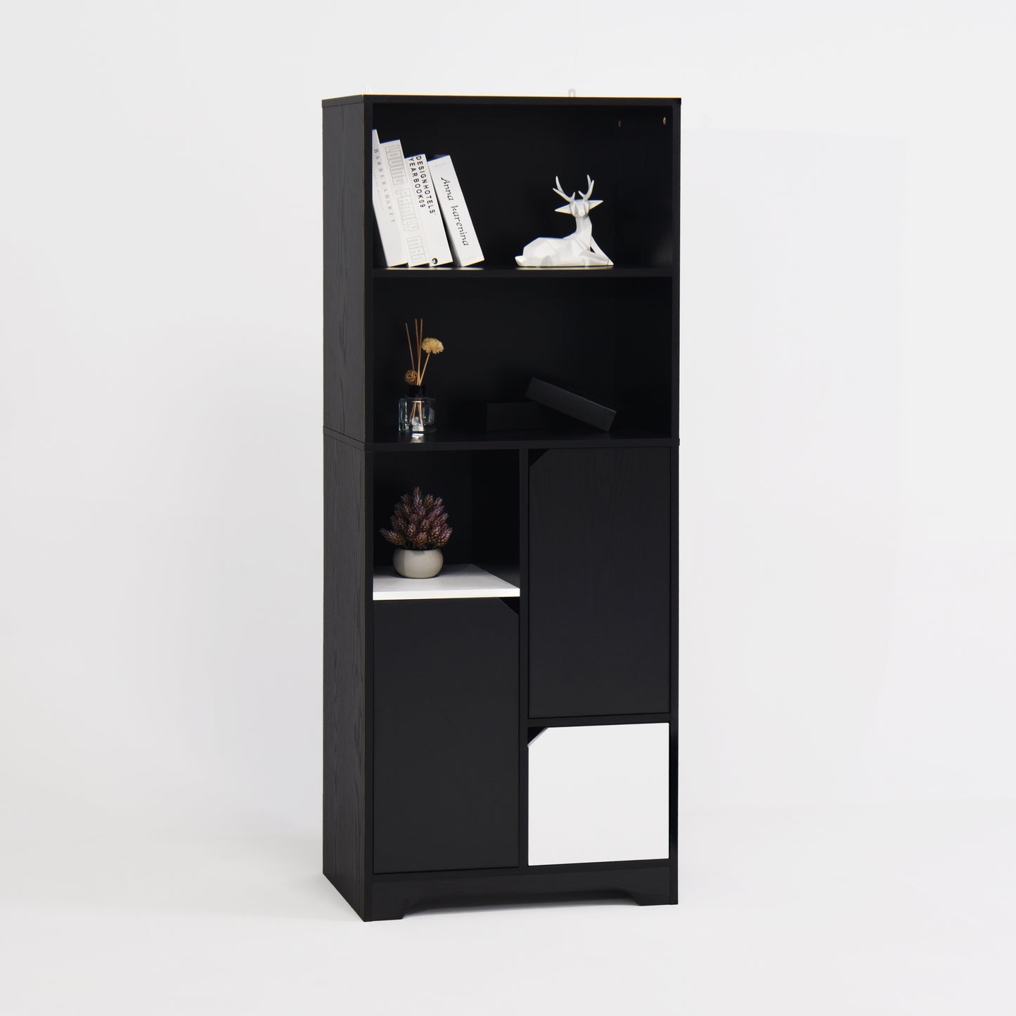 Eda Modern Open Bedroom Storage Cabinet