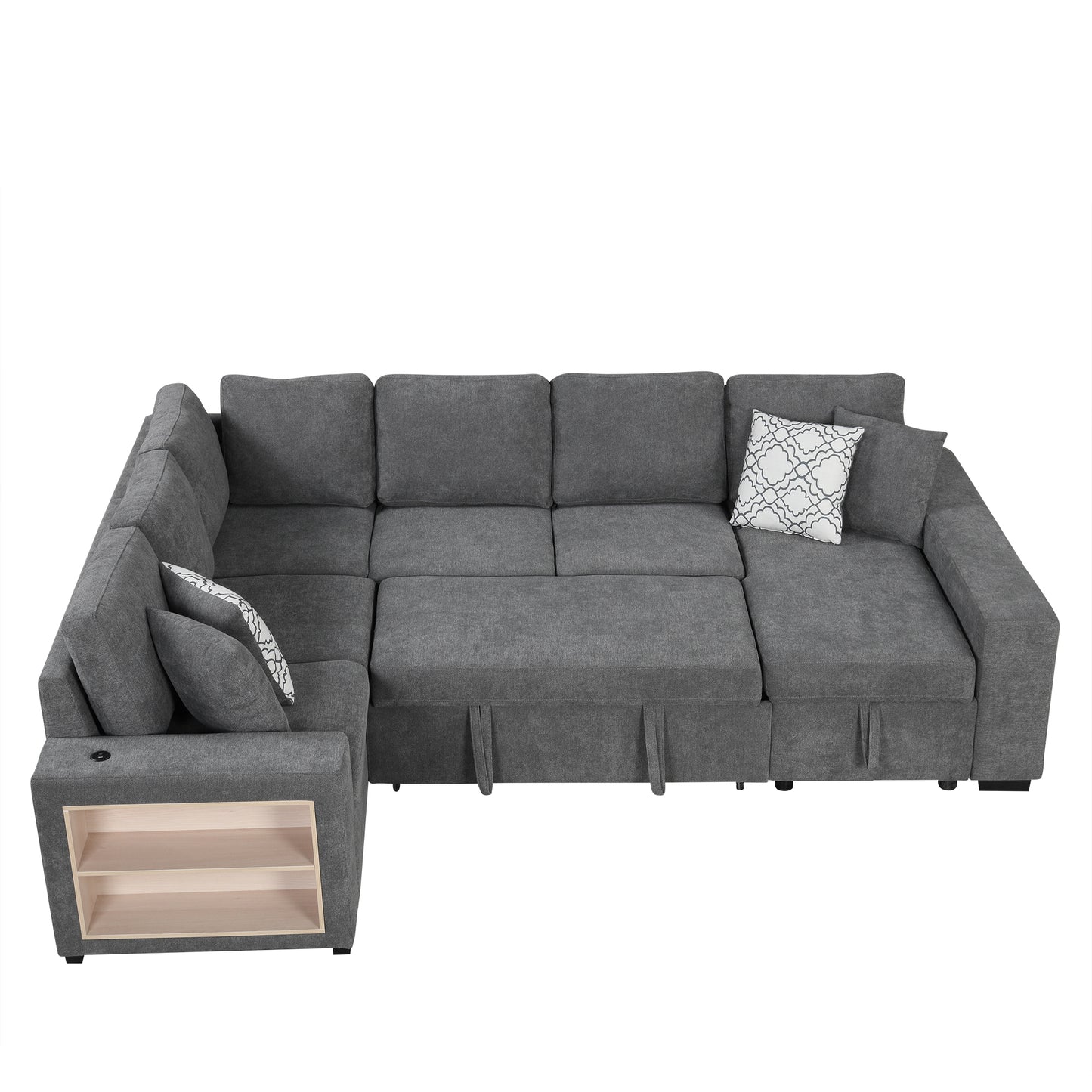 Lazzareschi Contemporary Pull-out Storage Sofa