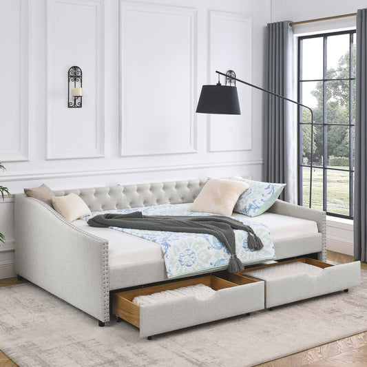 Luz Traditional Tufted Daybed Sofa