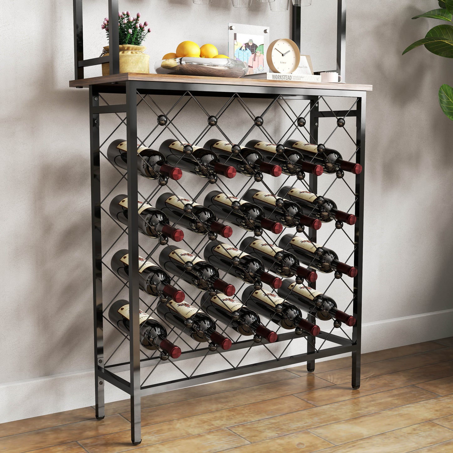 Eda Industrial Metal Wine Rack