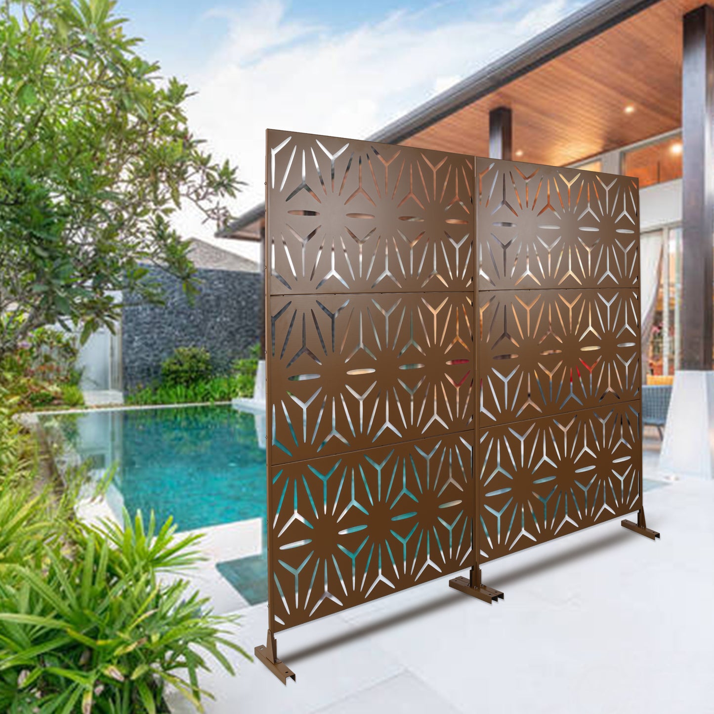 Lazzareschi Industrial Metal Privacy Screen