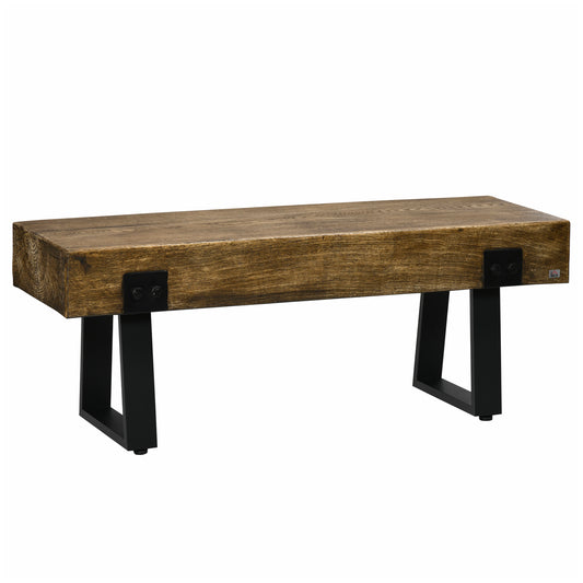 Ghivi Industrial Rustic Metal Garden Bench
