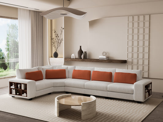 Justo Contemporary Modular L-Shaped Sofa
