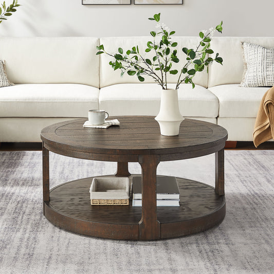 Lazzareschi Modern Rustic Round Table