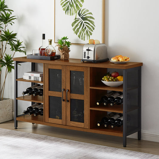 Calista Industrial Wine Bar Cabinet Sideboard