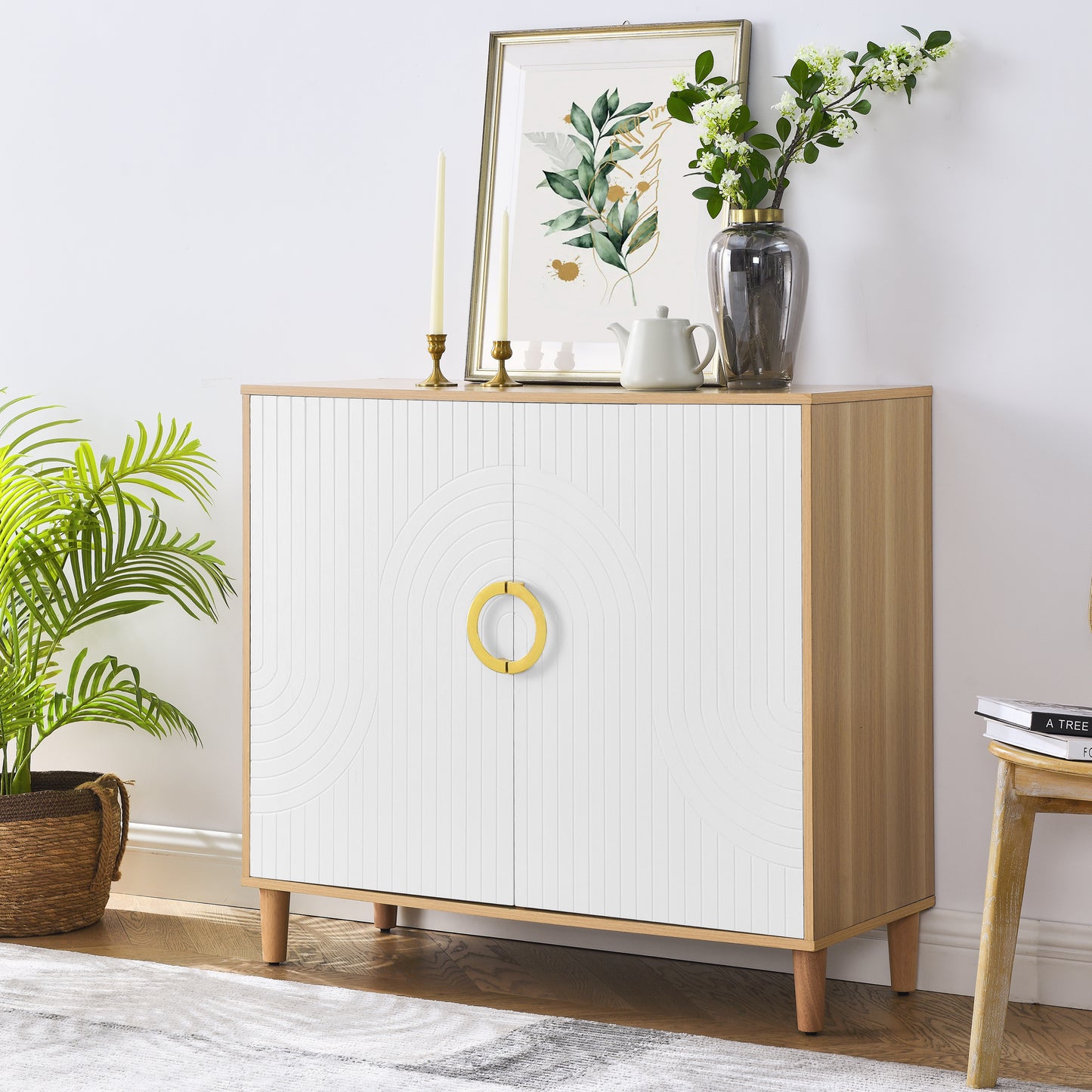 Silverleaf Modern Freestanding Storage Cabinet