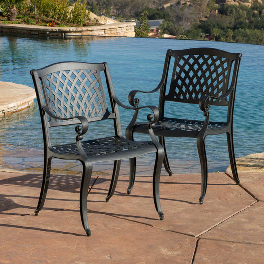 Warmsprings Industrial Mesh Arch Chair