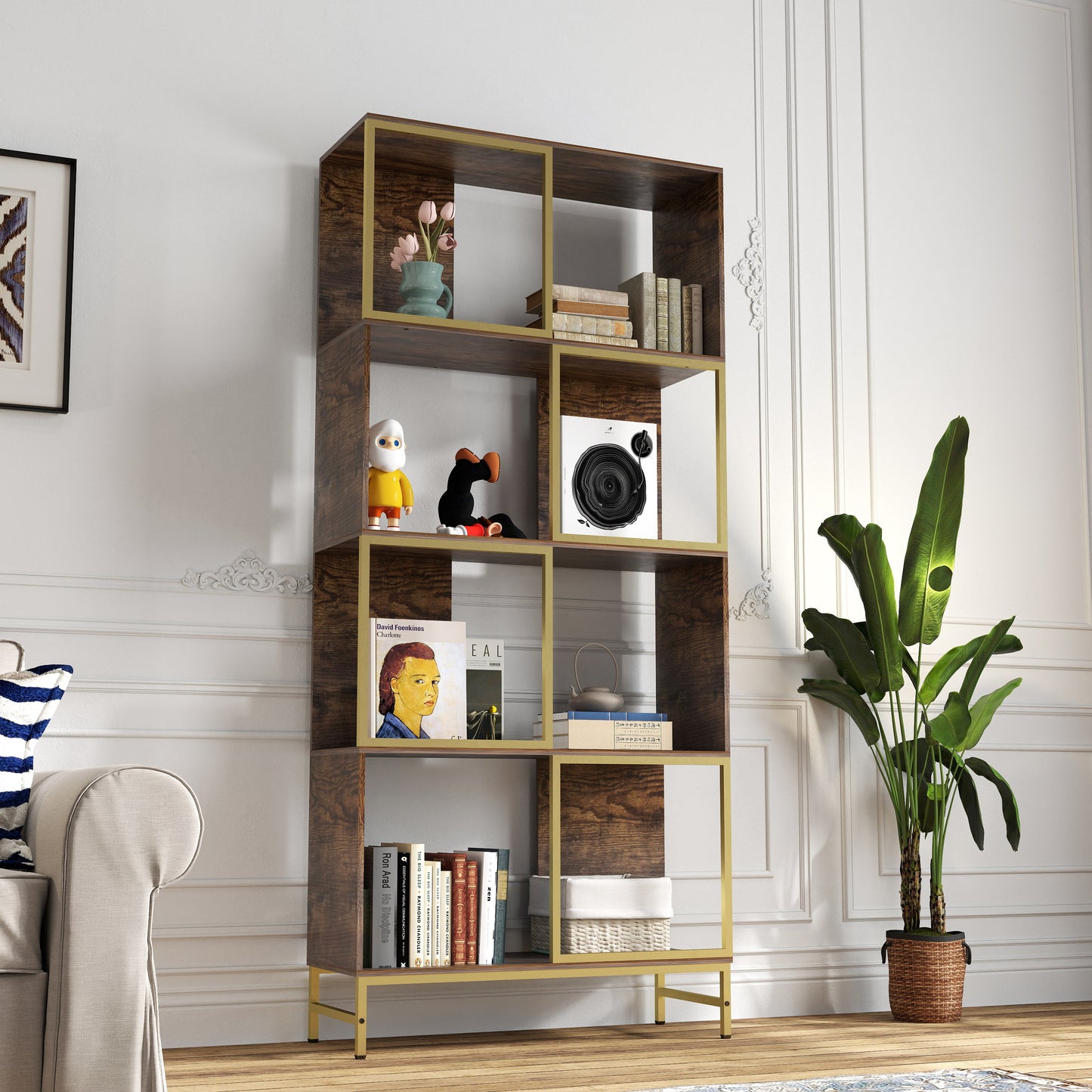 Justo Mid-Century Display Shelf