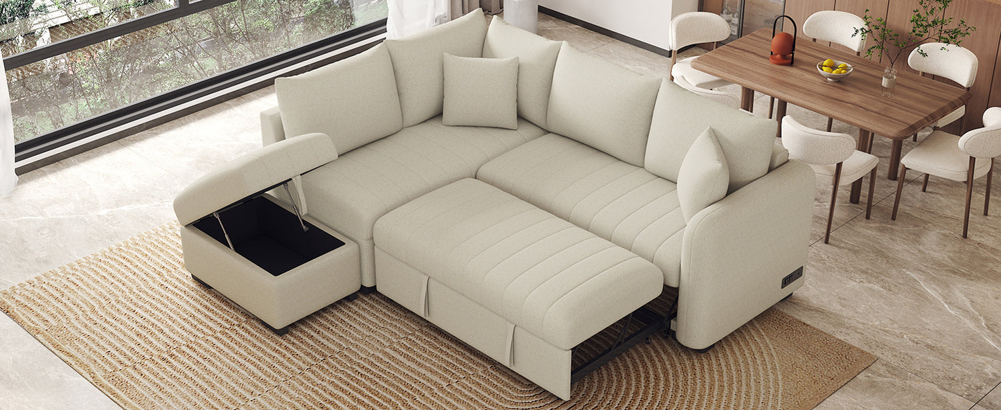 Justo Contemporary Upholstered Sofa Bed