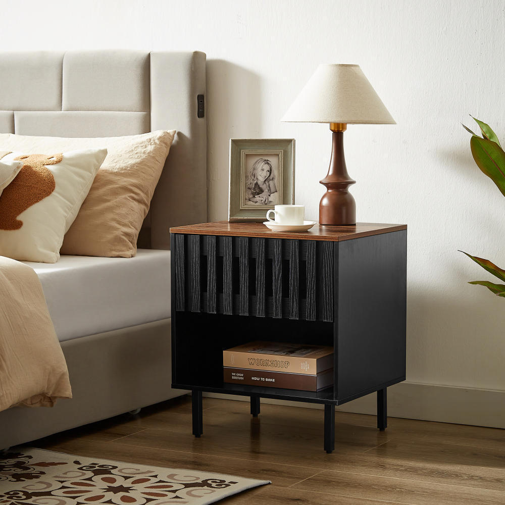 Lazzareschi Mid-Century Nightstand Set