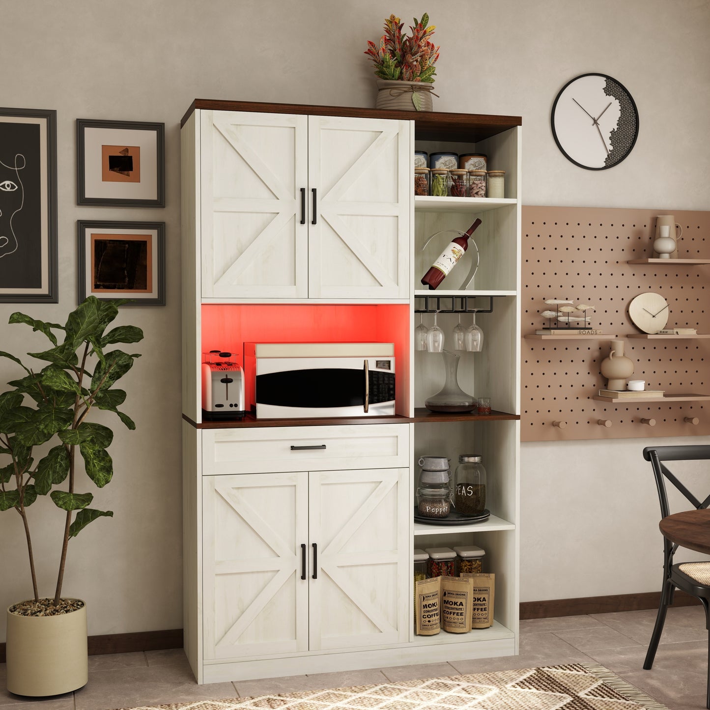Calista Modern Multifunctional Pantry Sideboard