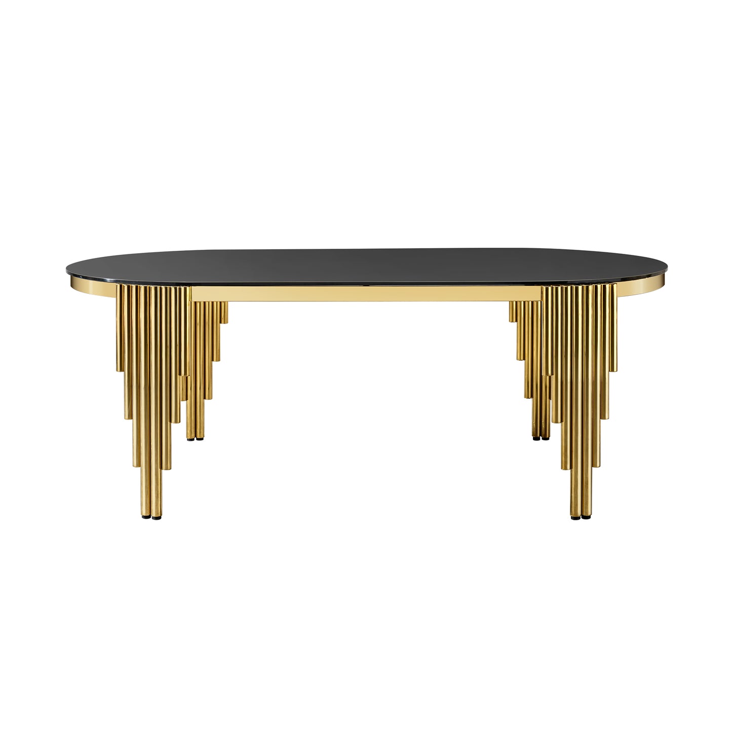 Emery Contemporary  Glass Dining Table