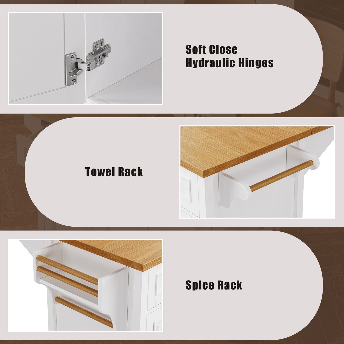 Cleo Modern Kitchen Island