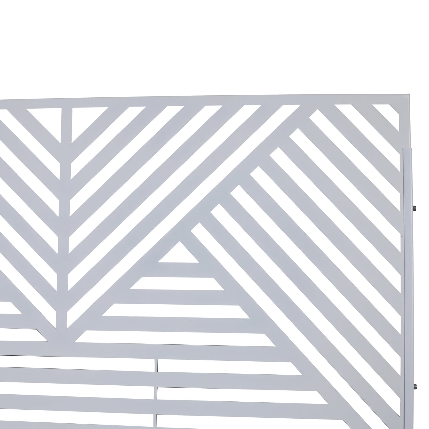 Marcel Industrial Freestanding Metal Privacy Panel