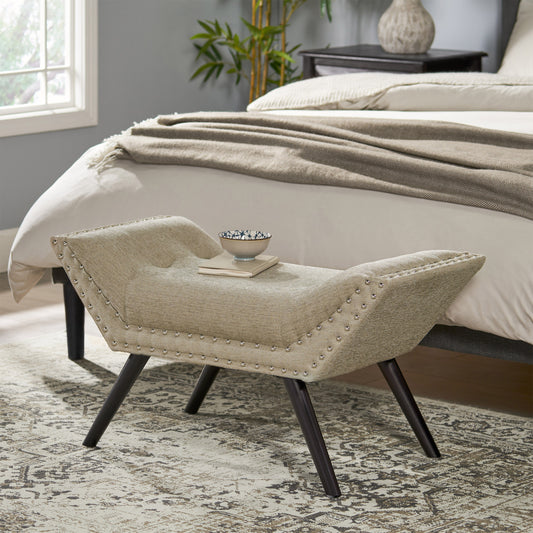 Napa Mid-Century Brich Marriott Ottoman
