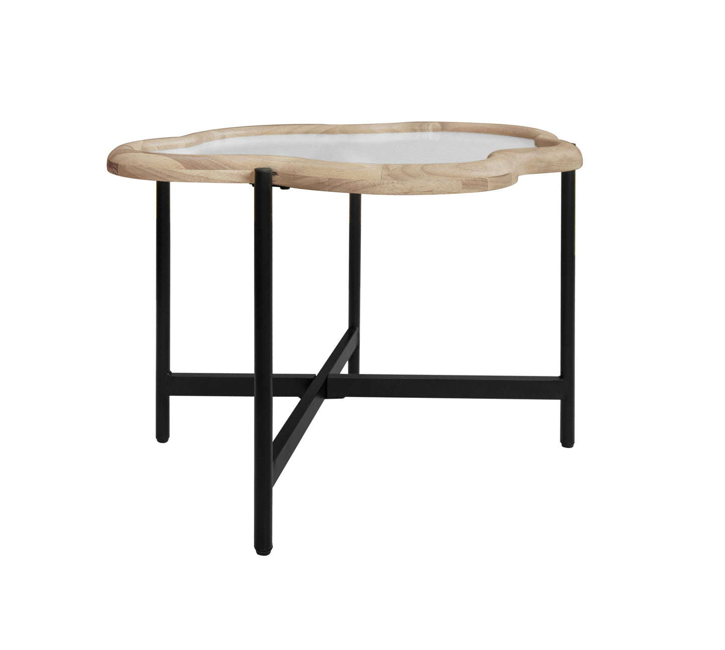 Silverleaf Contemporary Cloud Glass Coffee Table