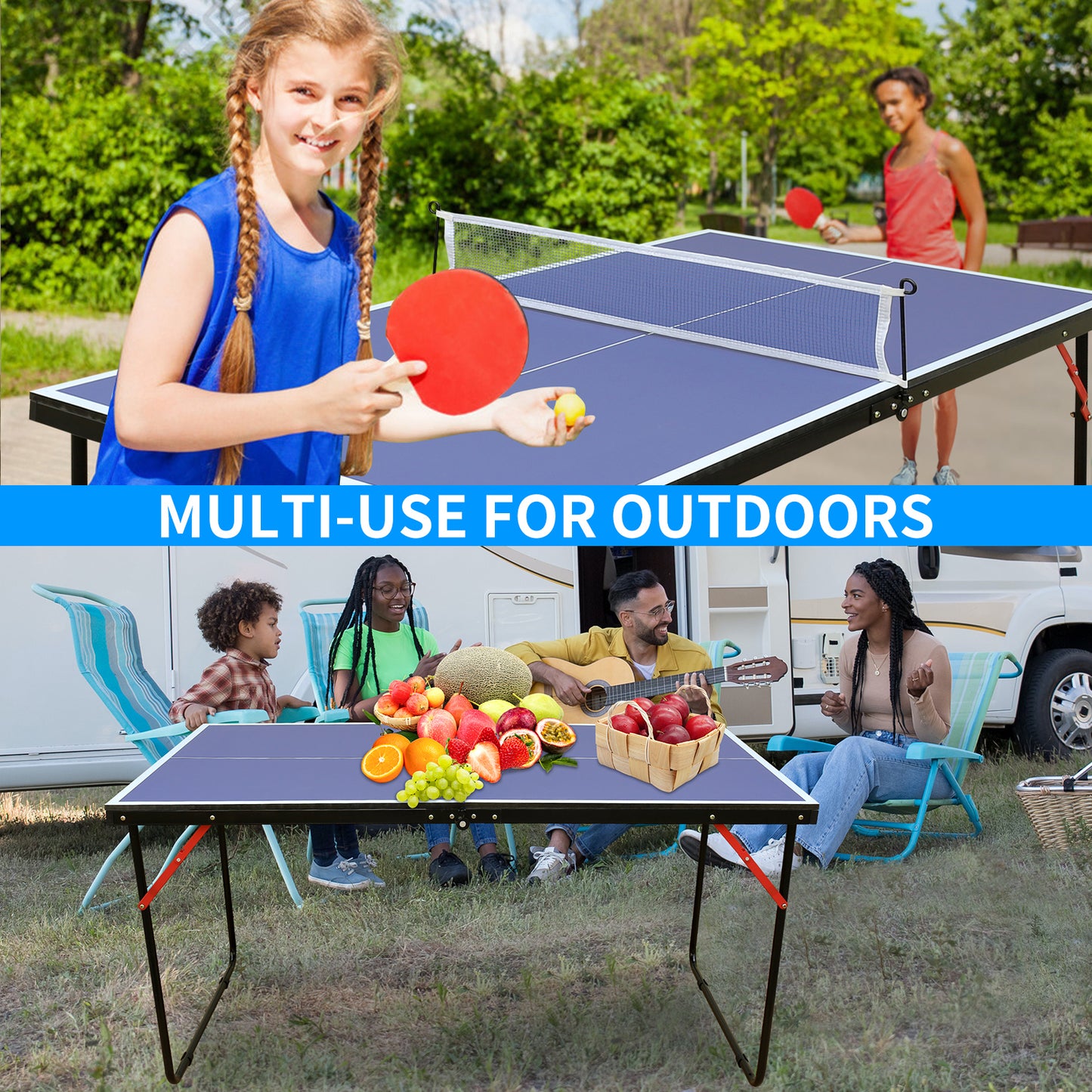 Oakridge Modern Foldable Portable Ping Pong