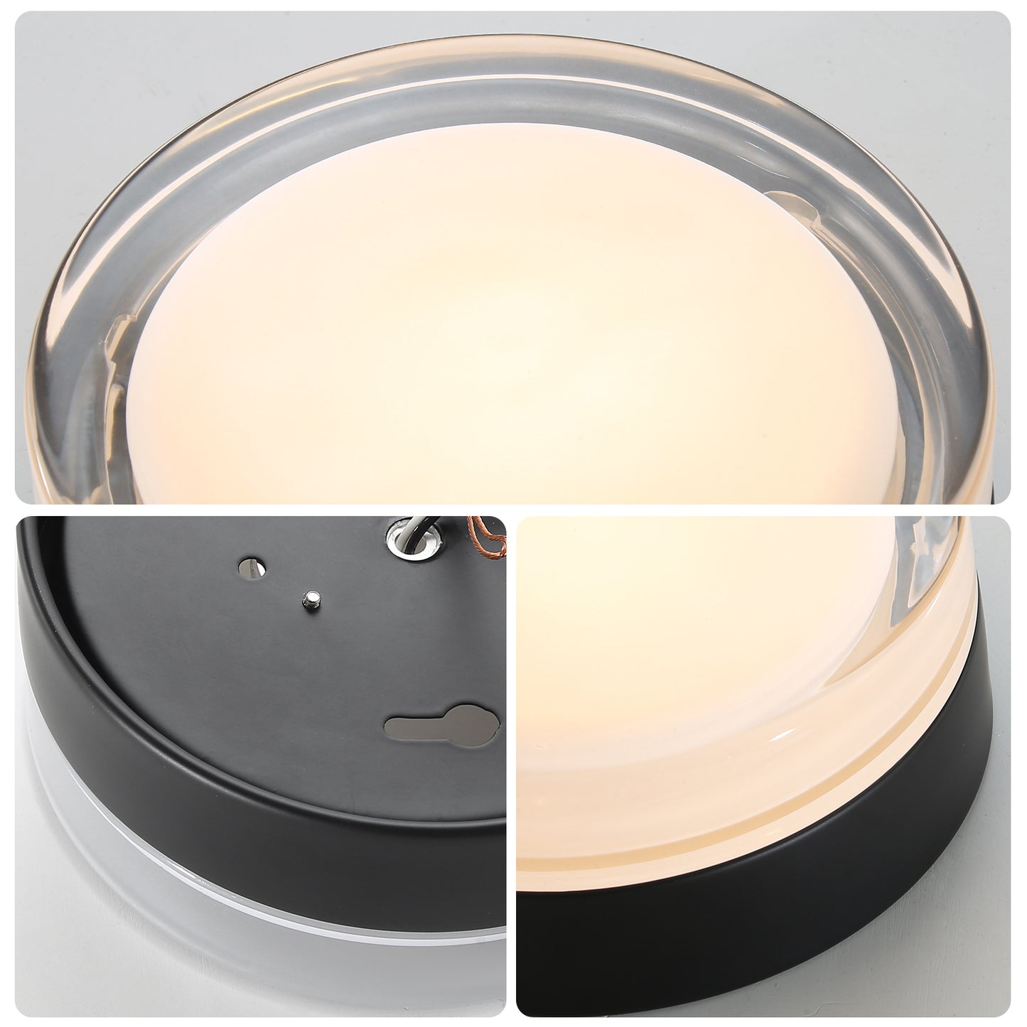 Irvington Modern Small Glass Ceiling Light