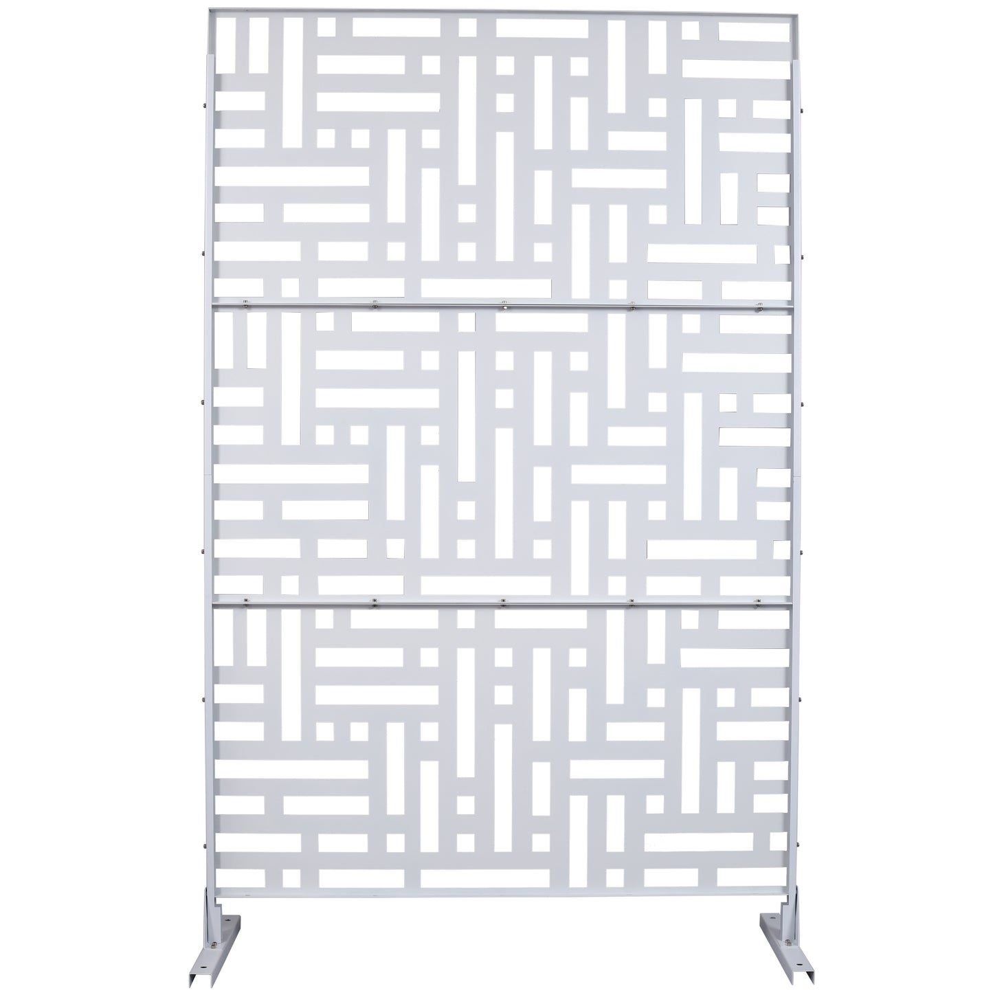 Ghivi Industrial Freestanding Metal Privacy Screen