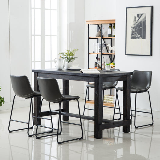 Elmcrest Contemporary Velvet Classic Dining Set