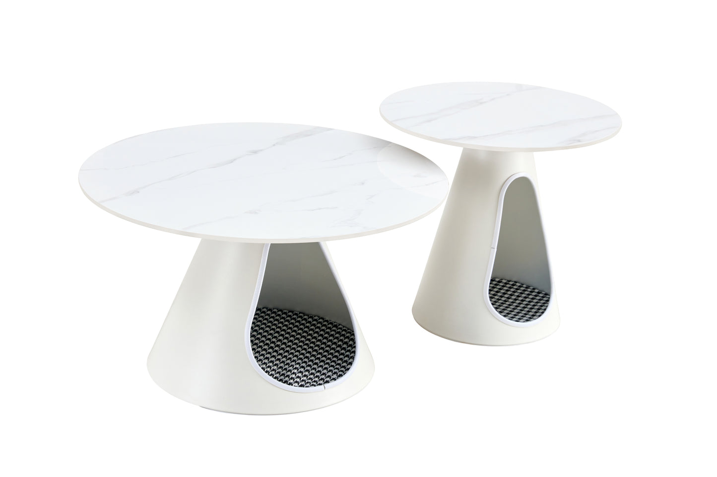 Jiron Contemporary Marble Top Multifunctional Tables