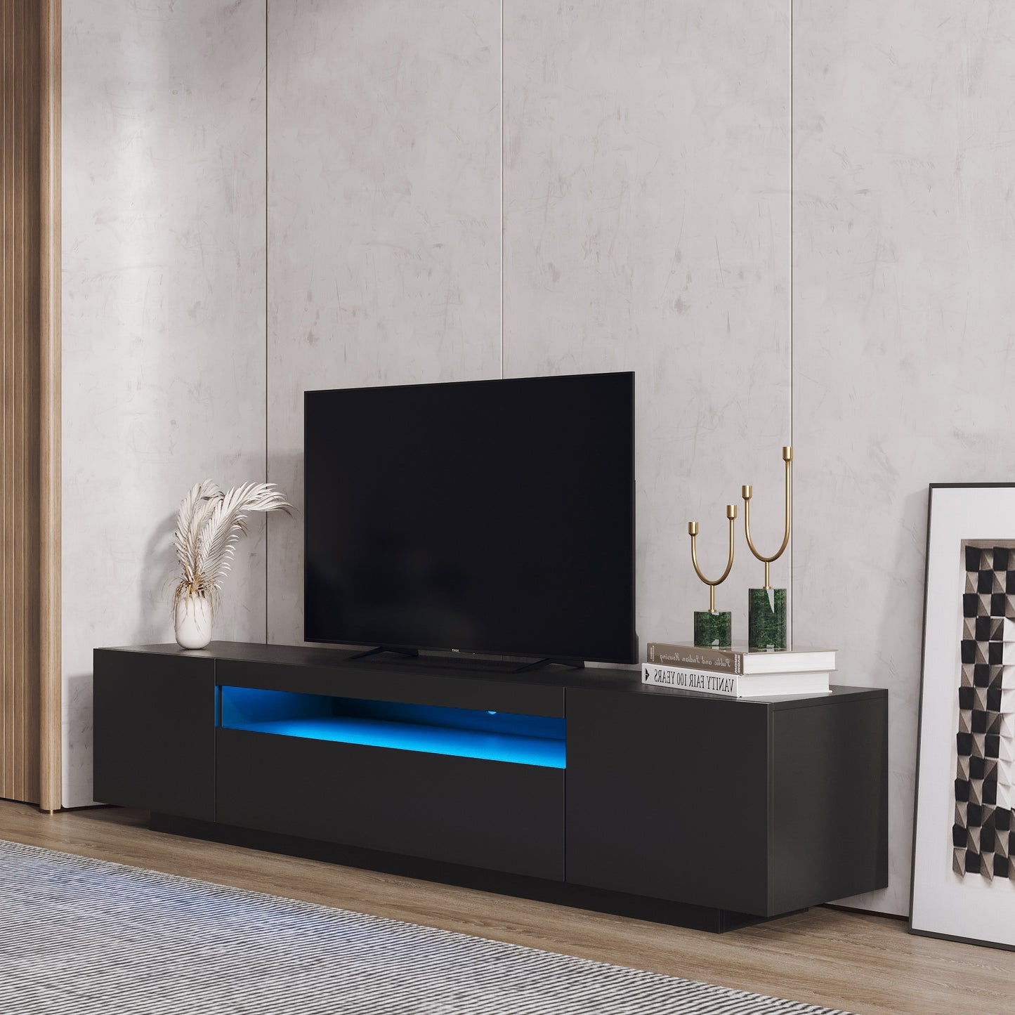Fitch Modern Velvet Classic TV Cabinet