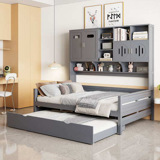 Silverleaf Modern Wooden Daybed Trundle