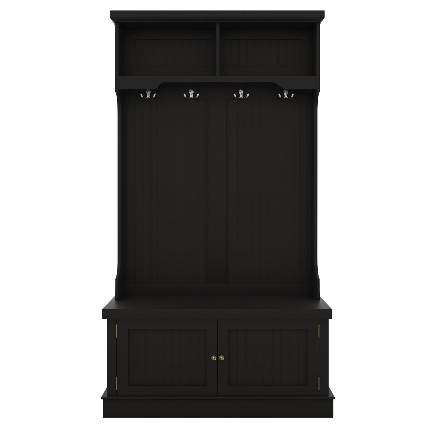 Niles Modern Storage Bench Coat Rack