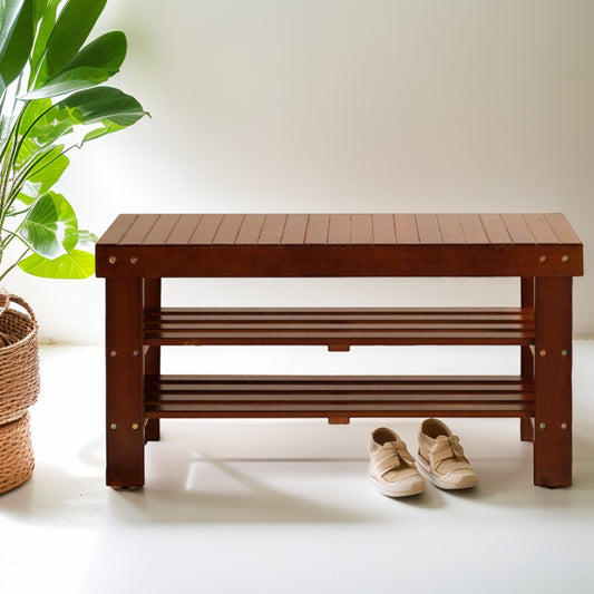 Cleo Craftsman Solid Wood Bench