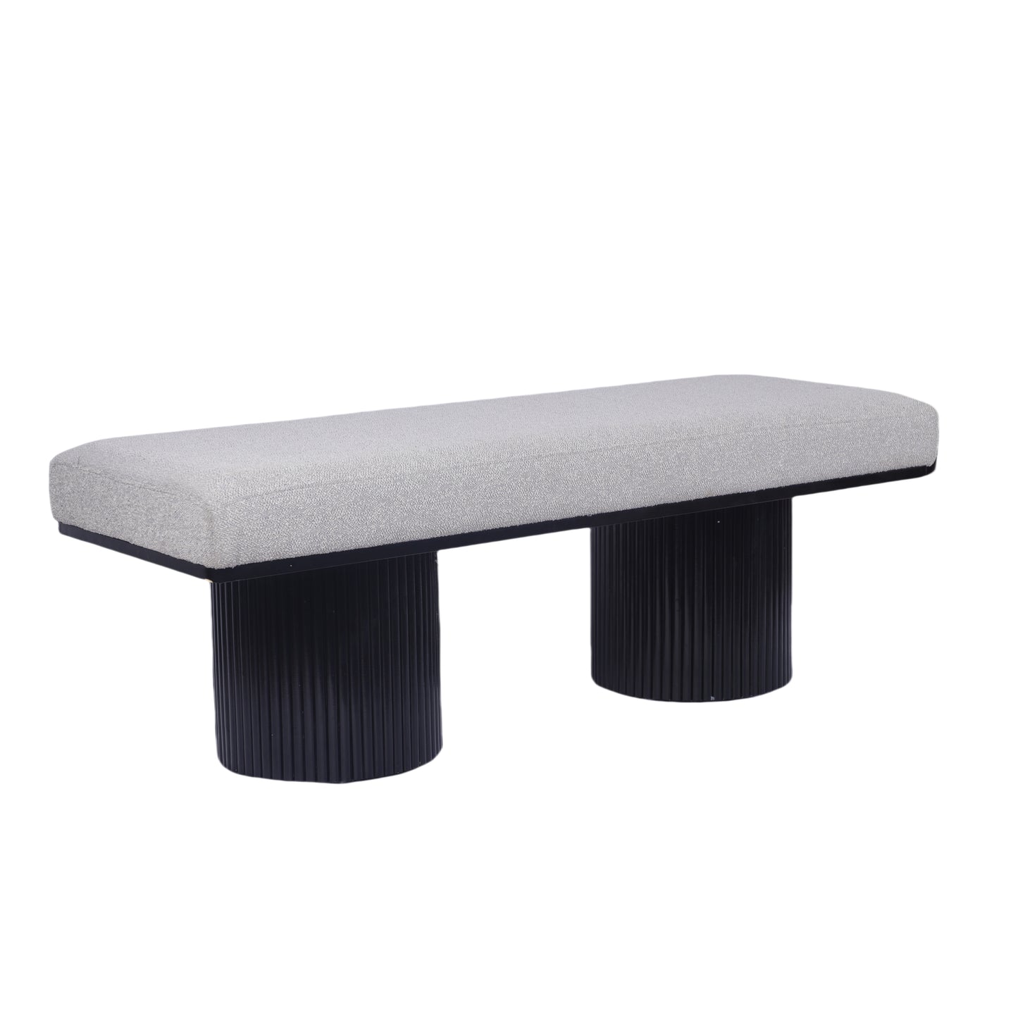 Lula Modern Upholstered Bench Chunky Legs