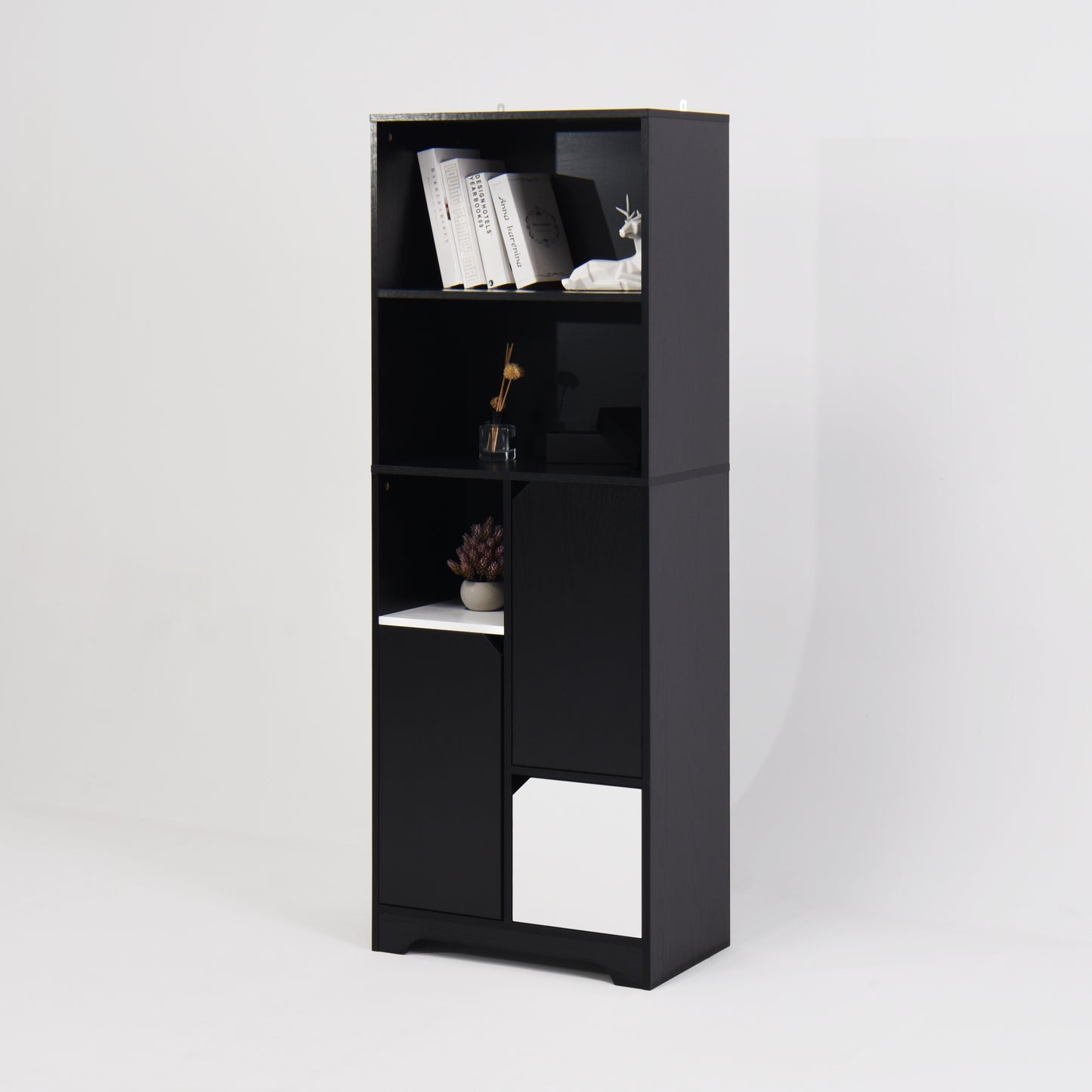 Eda Modern Open Bedroom Storage Cabinet