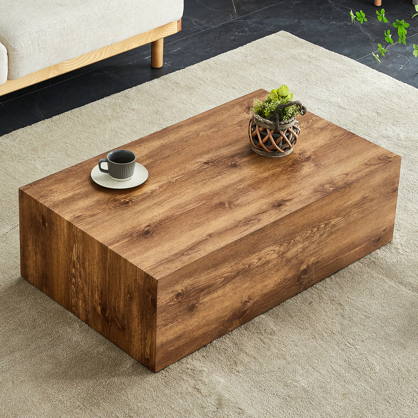 Sonoma Craftsman Wood Texture Table