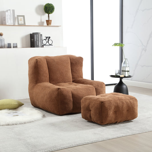 Lazzareschi Contemporary Fluffy Memory Chair